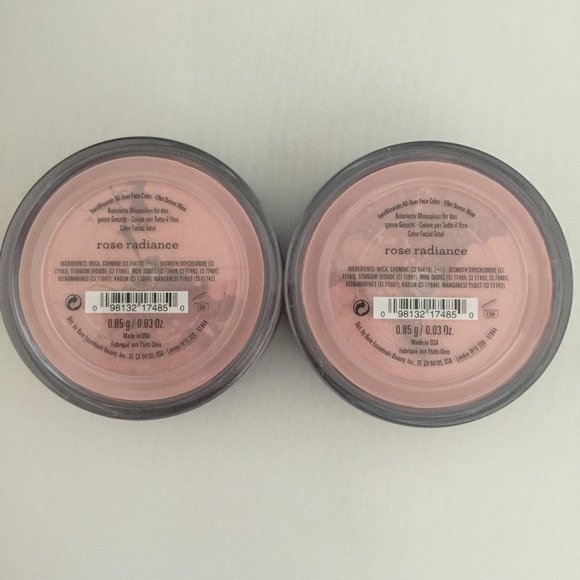 #NWT bareMinerals Rose Radiance All Over Face Color Powder 0.03oz - LOT of 2 - Picture 1 of 2